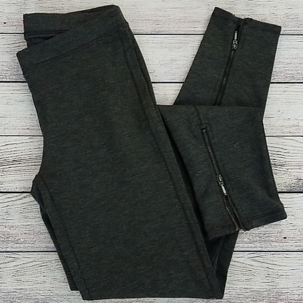 Ankle-zip Ponte Leggings - Sz. 2
